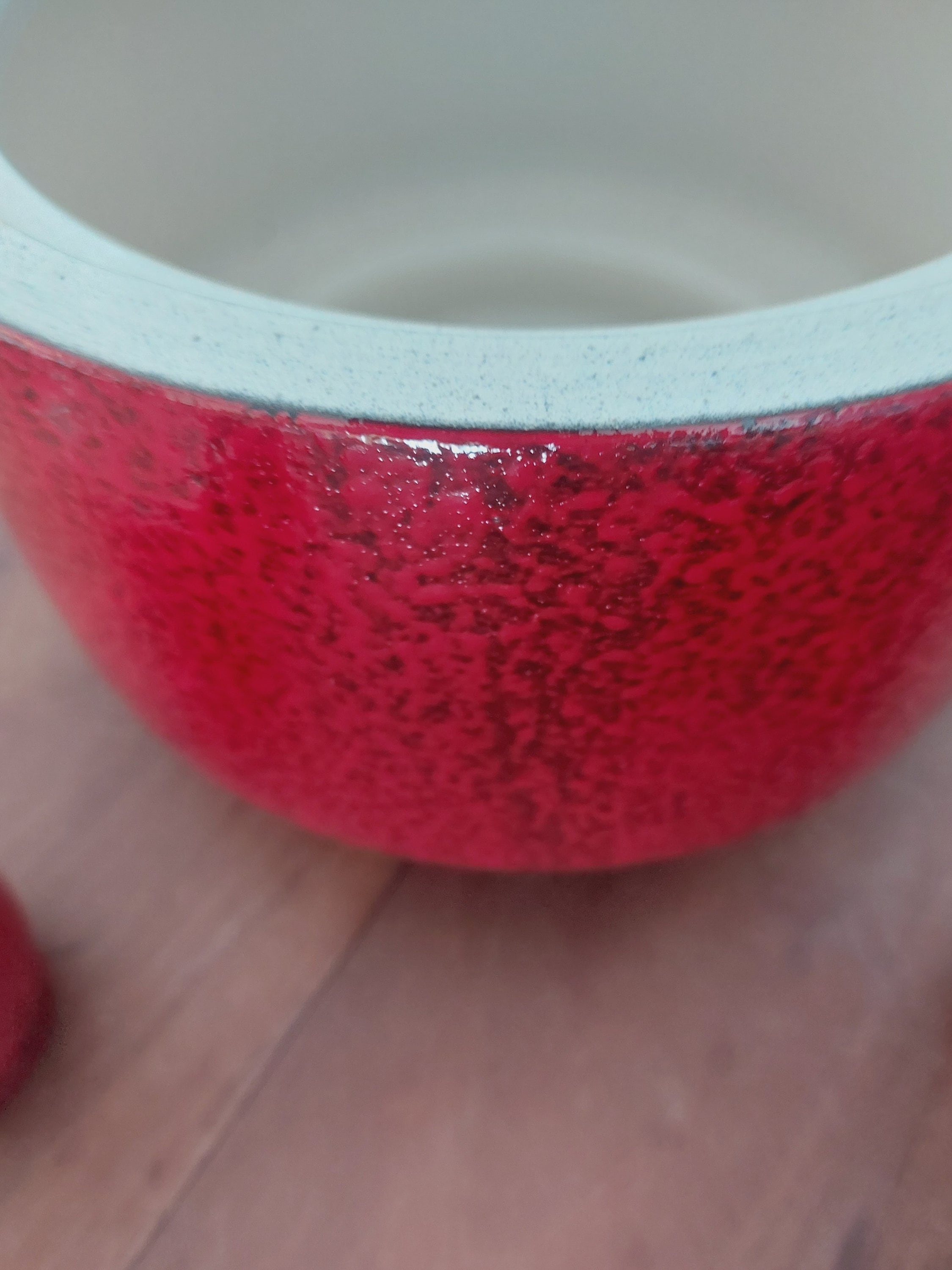 Dümler and Breiden Punch Set - Fat Lava - Mid Century Red