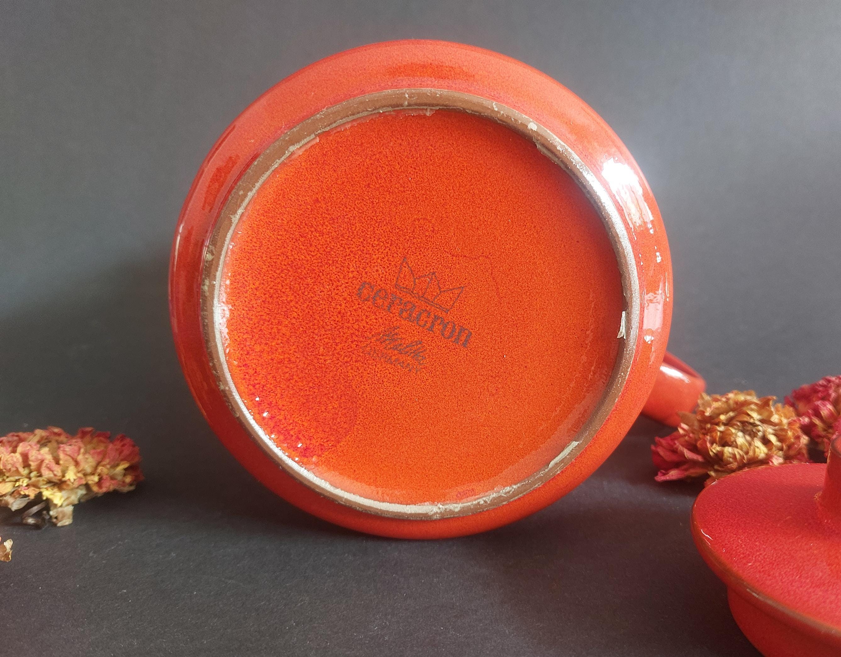 1970’s Melitta Ceracron Kopenhagen Red Melitta Coffee Pot - Melitta Kopenhagen Ceracron in