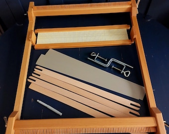 Vintage Kircher Weaving Loom SW 40 cm - Made in Germany - table loom in original Box - rigid heddle 40/10