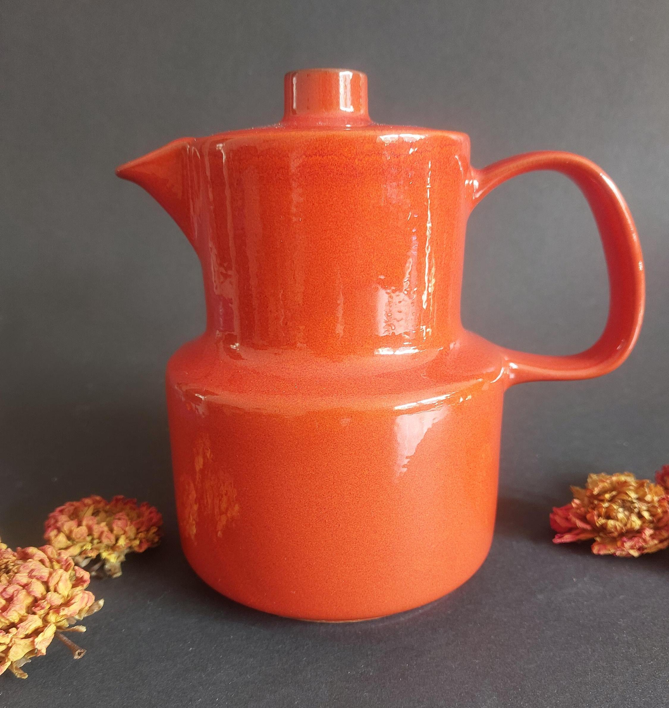 Red Melitta Coffee Pot - Melitta Kopenhagen Ceracron in Excellent