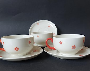Eschenbach Brunhilde Little Red Riding Hood 3 cups 4 saucers Winterling