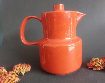 Kaffeeservice Melitta Ceracron Kopenhagen rot / bordeauxrot für 6