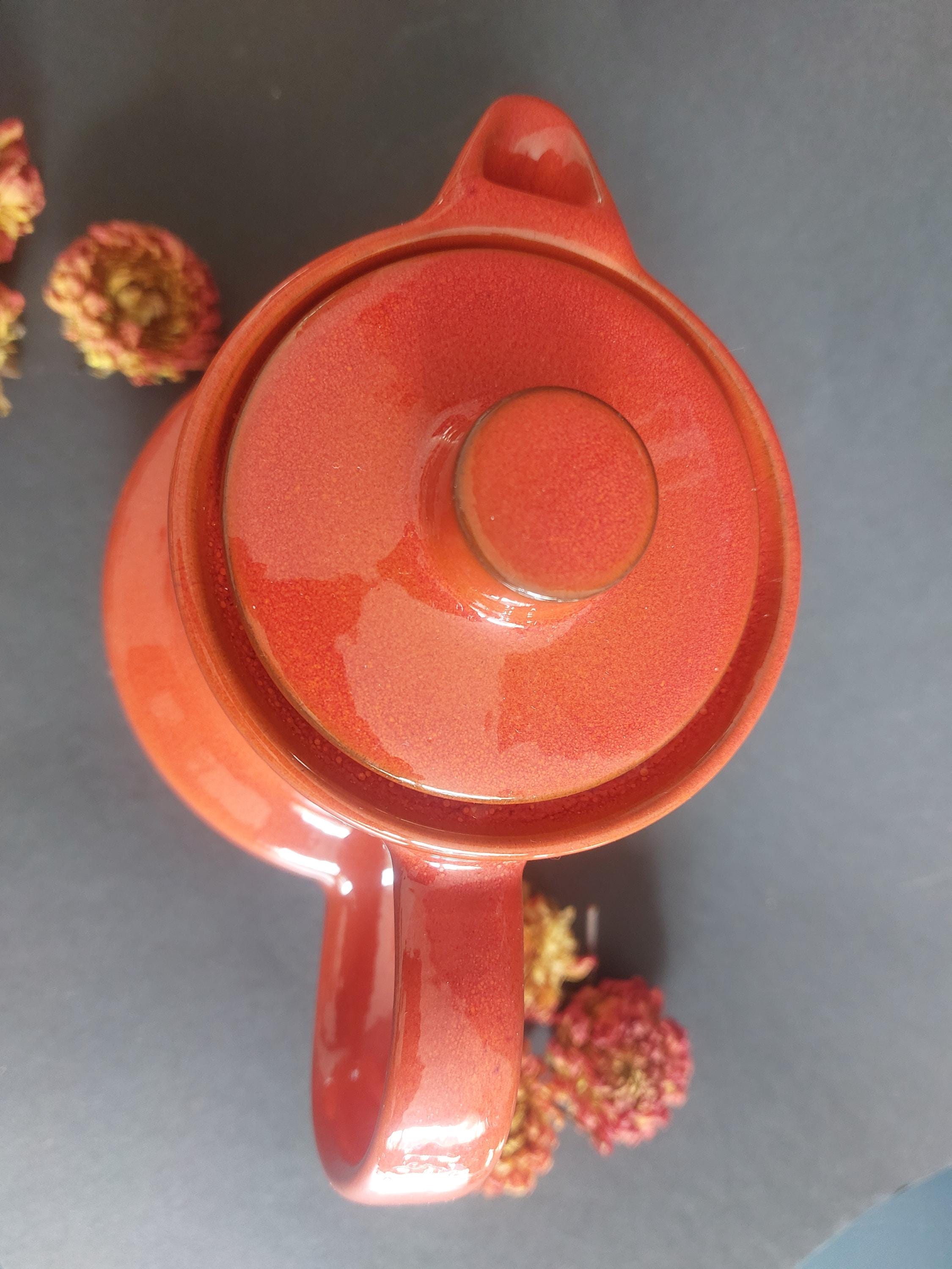 Red Melitta Coffee Pot - Melitta Kopenhagen Ceracron in Excellent