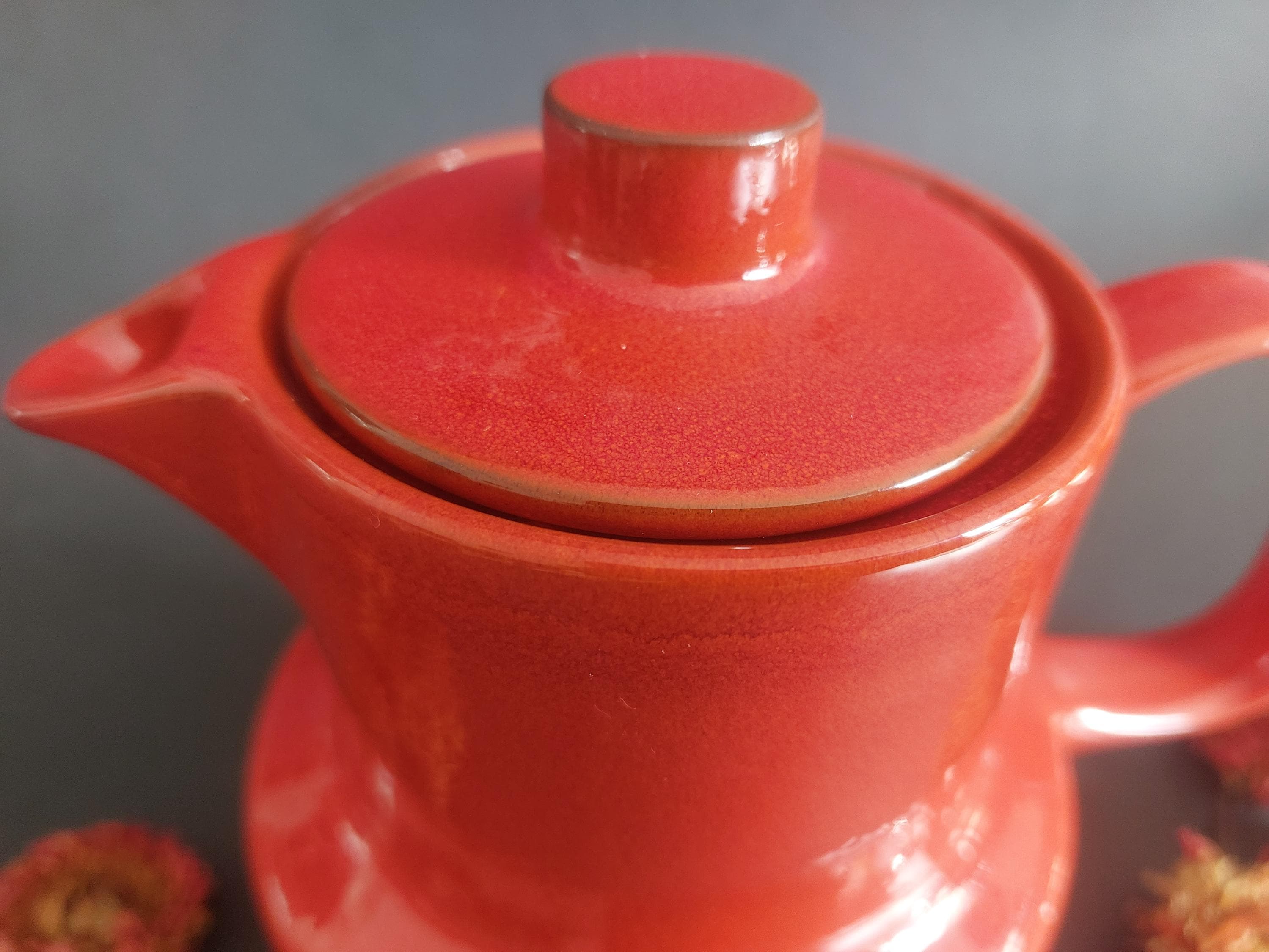 Red Melitta Coffee Pot - Melitta Kopenhagen Ceracron in Excellent