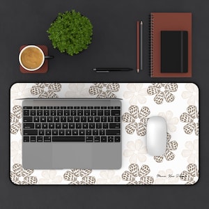Hebrew Cone Desk Mat in Coconut | Shell desk mat, Hawaii desk mat, Shell computer accessories, Laptop accessories, Office desk accessories