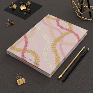 Na Lei Hardcover Journal in Blush | Lei journal, Lei notebook, Flower notebook, Flower journal, Pua journal, Hawaii journal, Hawaii notebook