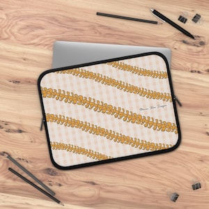 Champagne Pink Palaka & Pua Laptop Sleeve| Palaka laptop sleeve, Pua computer sleeve, Hawaii computer sleeve, College necessities, Laptop