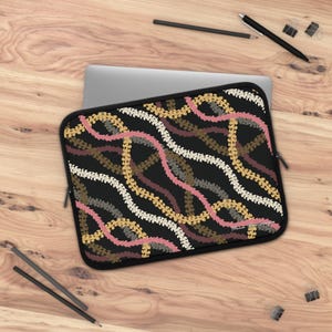 Na Lei Laptop Sleeve in Black | Puakenikeni laptop sleeve, Pua computer sleeve, Hawaii computer sleeve, College necessities, Lei sleeve