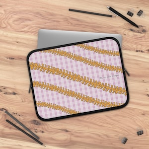 Pink Lavender Palaka & Pua Laptop Sleeve | Palaka laptop sleeve, Pua computer sleeve, Hawaii computer sleeve, College necessities, L