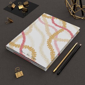 Na Lei Hardcover Journal in White | Lei journal, Lei notebook, Flower notebook, Flower journal, Pua journal, Hawaii journal, Hawaii notebook