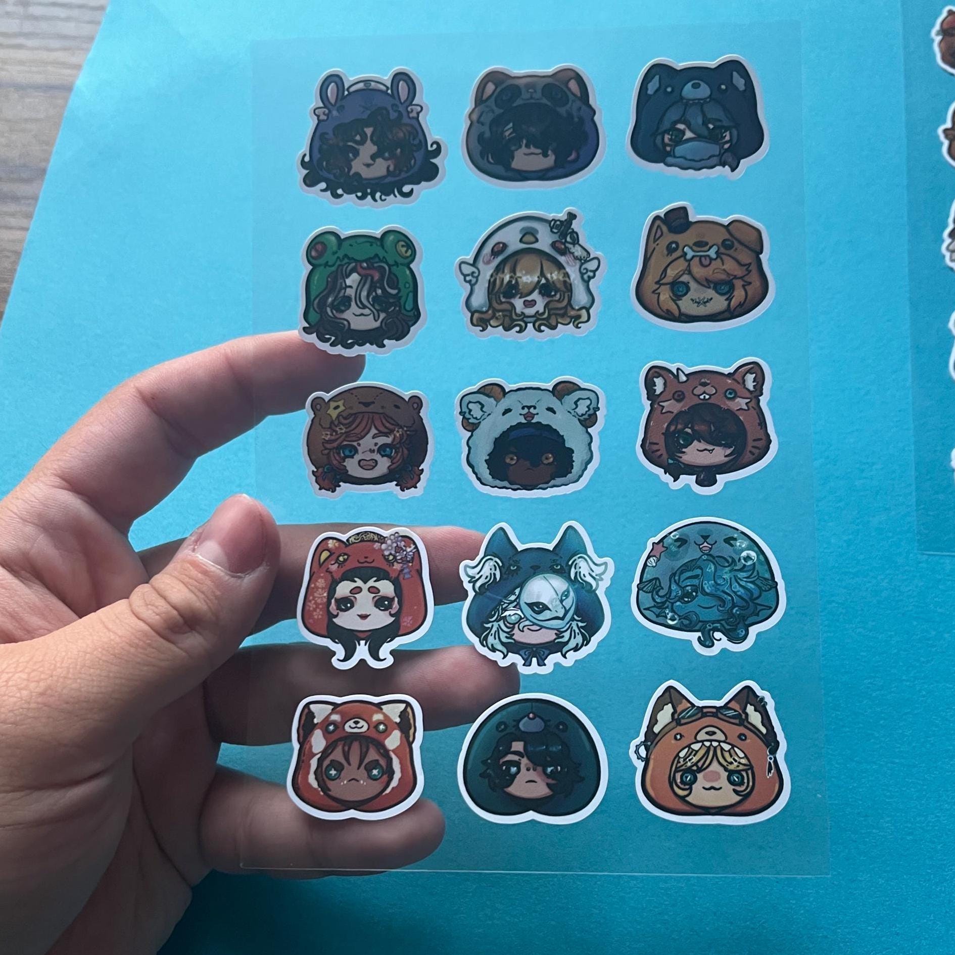 Idv Sticker Maker IDV Animal Sticker Sheets - Etsy