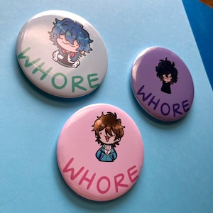 BL Protagonist Button Pins