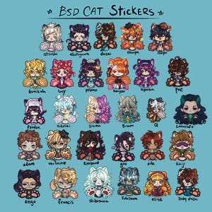 BSD Cat Stickers