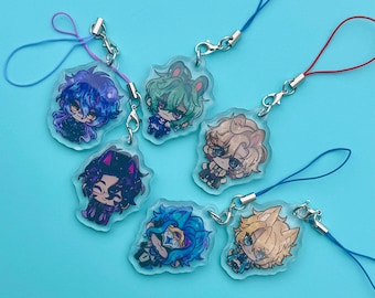 Genshin Animal Ear Keychain Phone Straps