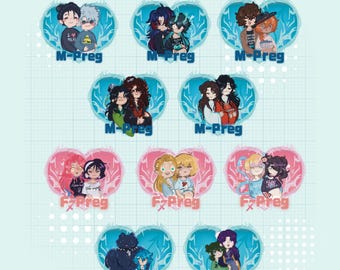 Mpreg / Fpreg Anime Ship Stickers