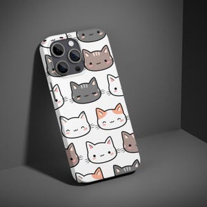 Cute Cat Phone Case, Cat Pattern - Digital Download for Fabric, Printables, Cat Cover, Cat Wallpaper, Cat Pillow