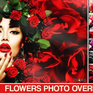 Digital flower backdrop, Flower overlay, Photoshop overlays, Field overlay, Tree branches background, Floral backdrop, Spring photo overlays