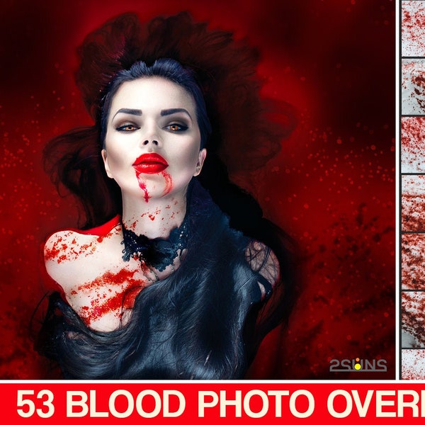 Halloween overlay, photo overlay, Blood splatter photoshop overlays, Halloween clipart, Red distressed overlays, Scary blood overlay