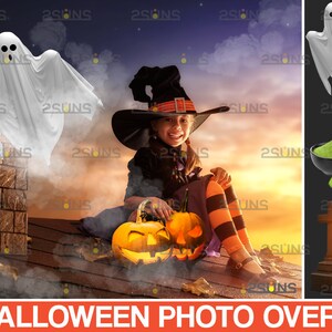 Halloween clipart, photoshop overlays, Halloween overlay, Pumpkin overlays, Ghost clipart, Witch clipart, Gravestone photo overlays