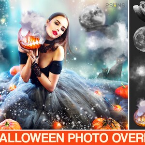 Halloween overlay, photoshop overlays, Smoke overlay, Ghost overlay, Pumpkin overlays, Skull png, Halloween backdrop, Cat photo overlays