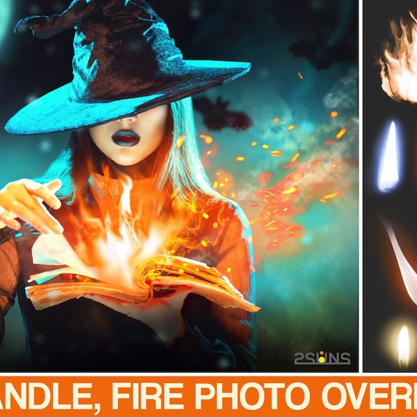 Halloween Photoshop Overlays Fire - Etsy