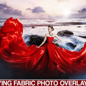 Flying fabric photo overlay, Flying dress overlay, Fabric photoshop overlays, Flowing dress photo overlays, Waving fabric transparent png