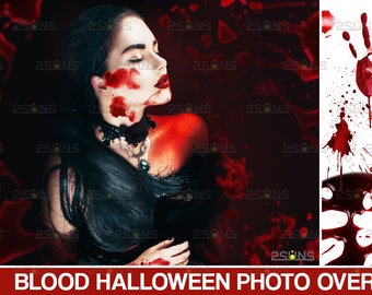Halloween overlay, Blood tears photoshop overlays, Blood splatter photo overlays, Halloween clipart, blood transparent, Blood overlays png