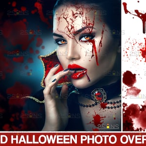 Halloween overlay, Blood tears photoshop overlays, Blood splatter photo overlays, Halloween clipart, blood transparent, Blood overlays png image 1