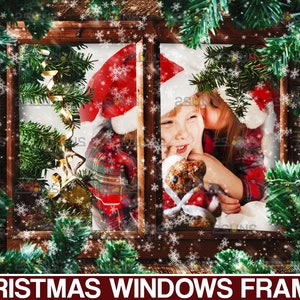 Weihnachten Fenster Overlay Weihnachten Overlay Photoshop Etsy