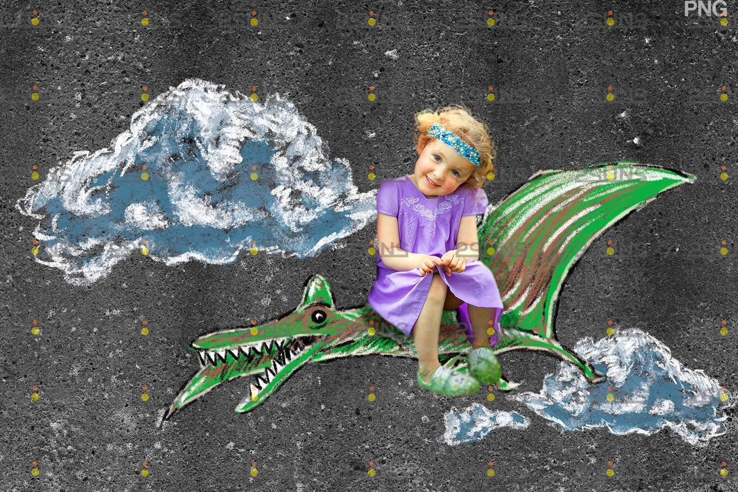 Dinosaurs chalk overlay & Dinosaur clipart overlay Etsy