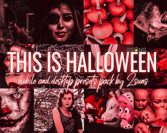 Lightroom presets, Halloween dark moody preset, Halloween presets, horror presets, black Presets, Dark Preset, Urban Presets