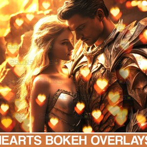 Valentinstag Photoshop Overlays, Bokeh Herzen, Valentinstag Foto Overlays, weht Herz png, fallendes Herz, Hochzeit Overlays, Liebe Overlays