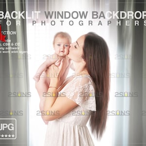 White Window Curtains photoshop overlays, Curtain backdrop Maternity, chiffon curtains, Window backdrop, Sheer Curtains photo overlays