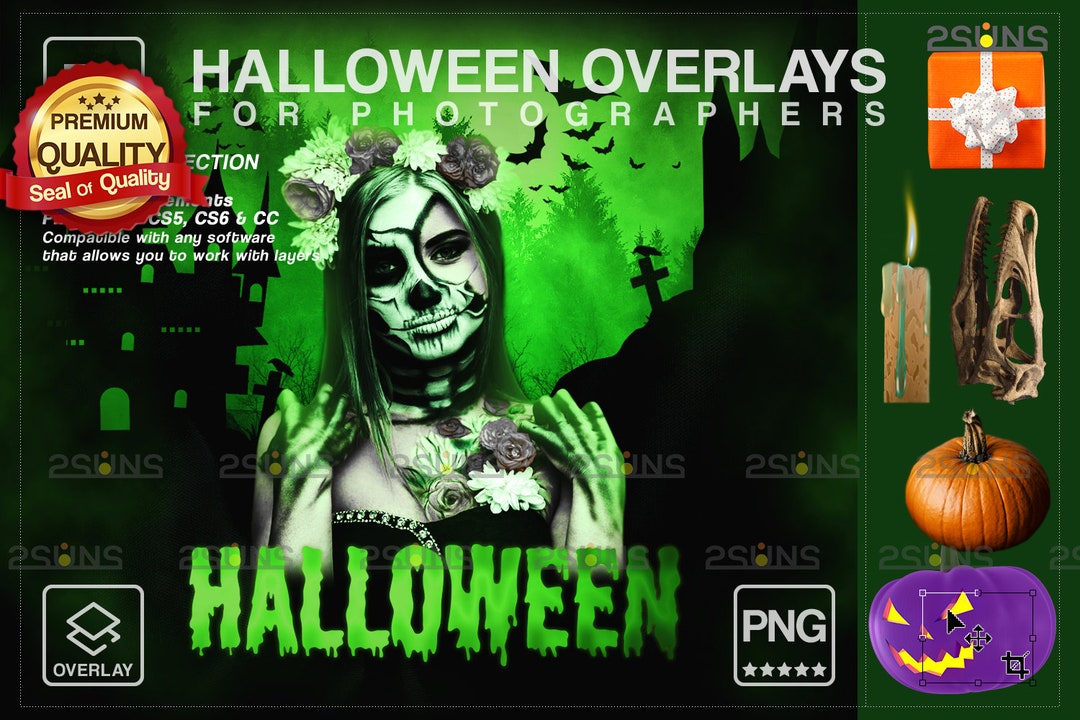 Halloween Overlay, Overlays, Halloween Pumpkin Overlays