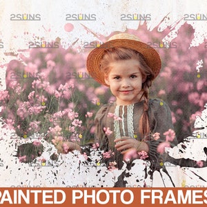 Watercolor PNG brushes, Watercolor overlay, Clipping photo masks, Frame photo overlays png, Watercolor Photoshop overlays, Frames png