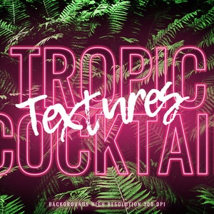 30 Tropical fern photoshop overlays, Floral backdrop, Tropical background, Palm leaves textures overlays, Floral digital backdrop