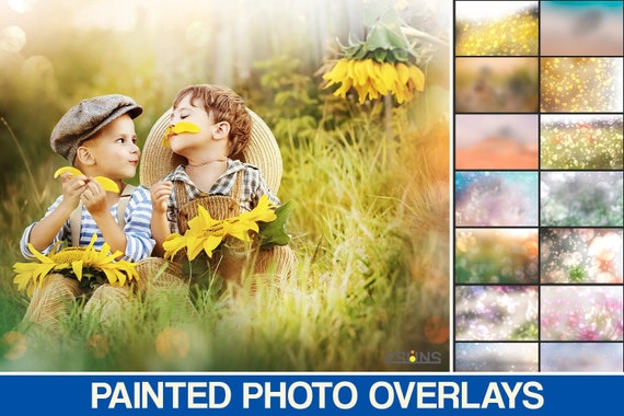 Bokeh lights overlays & Natural light overlay, Photoshop overlay: Lightbeam overlays, Pastel painted sun overlays, bokeh overlay Il_570xn