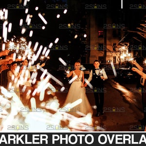 Wedding sparkler overlay, Photoshop overlays sparklers, Bokeh overlays, Digital gold overlays, Magic photo overlays, Sparkler overlays