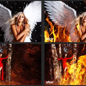 Burn overlays, photo overlay, Halloween overlay, Flame overlay photo, Campfire overlay, Magic photo overlay, Fire photo overlays image 7