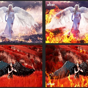 Burn overlays, photo overlay, Halloween overlay, Flame overlay photo, Campfire overlay, Magic photo overlay, Fire photo overlays image 4