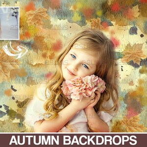 Digital Autumn Backdrop, Autumn Photoshop Overlays, Fall Overlay, Photo ...