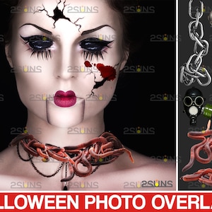 Halloween overlay, photoshop overlays, Skull png, Blood splatter, Ghost overlay, Snake photo overlays, Insect creepy, zombie hands png
