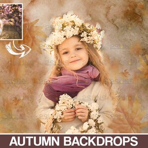 Digital Autumn Backdrop, Autumn Photoshop Overlays, Fall Overlay, Photo ...