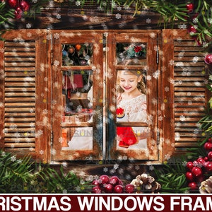 Weihnachten Fenster Overlay Weihnachten Overlay Photoshop Etsy