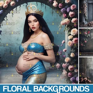 Floral Backgrounds, Digital Backdrop, Photo Overlay, Maternity Backdrop, Digital Floral Overlay, Newborn Studio Backdrop, Photoshop Overlays