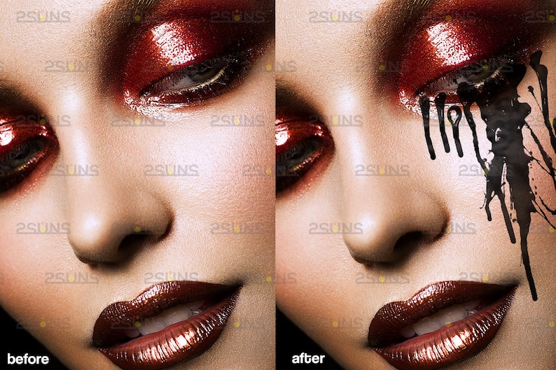 Tear drop overlay Black tears blood overlay Etsy