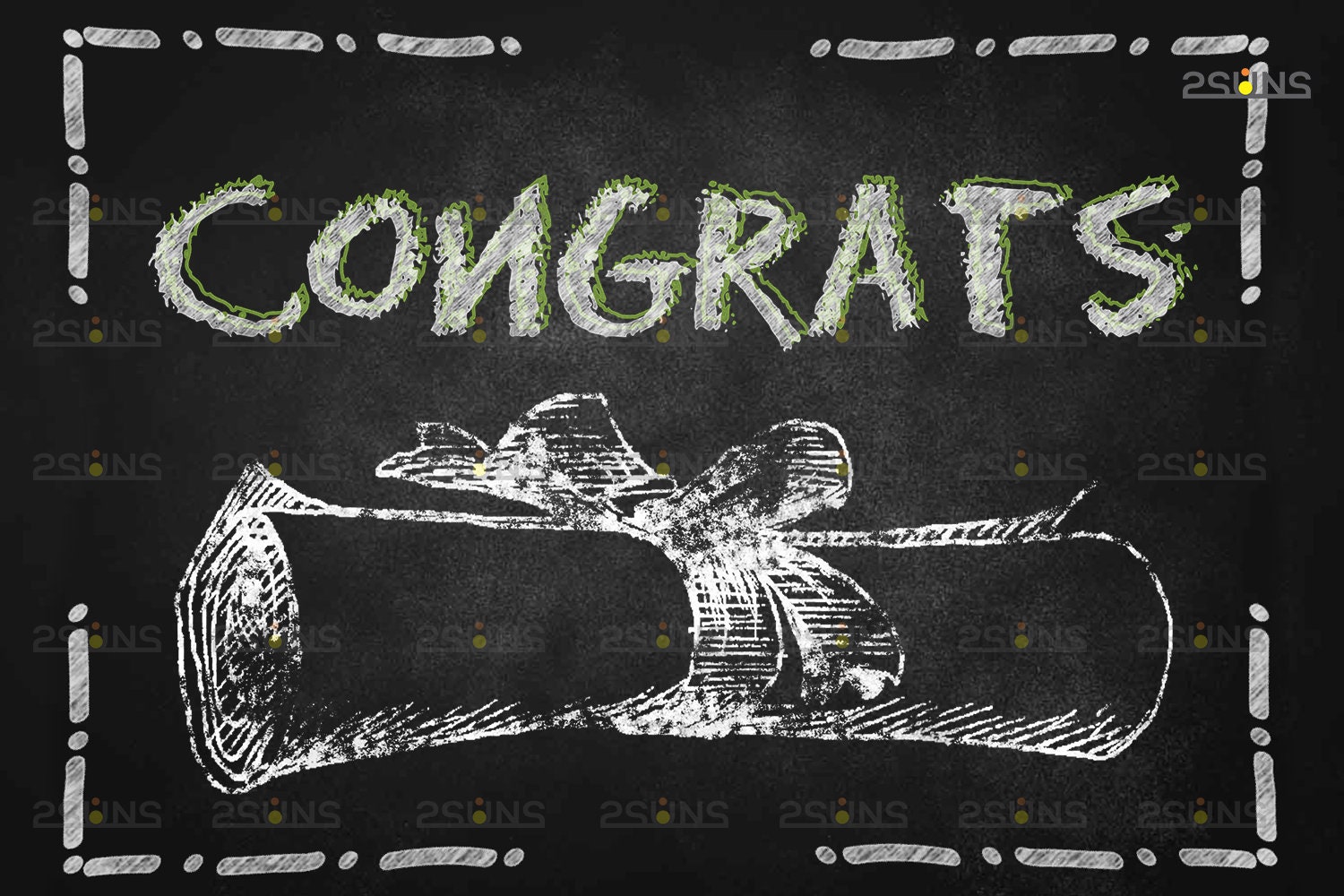 Graduation overlay white & overlay Sidewalk chalk Etsy