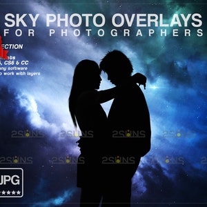 Night sky photoshop overlays, Northern lights overlays, Night sky backdrop, Aurora Borealis sky overlays, Starry night digital backdrop