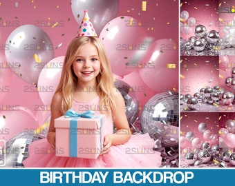 Birthday confetti backdrop, Birthday studio backdrop party overlay, Gender reveal confetti overlay, Baby shower, Confetti photoshop overlays