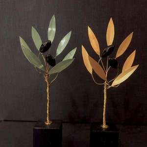 Olive branch, Art Deco, unique gift, Home Decor, Decoration Gift, Olive Tree Sculpture, Sculpture Art, Olive Decor, Greek decoration